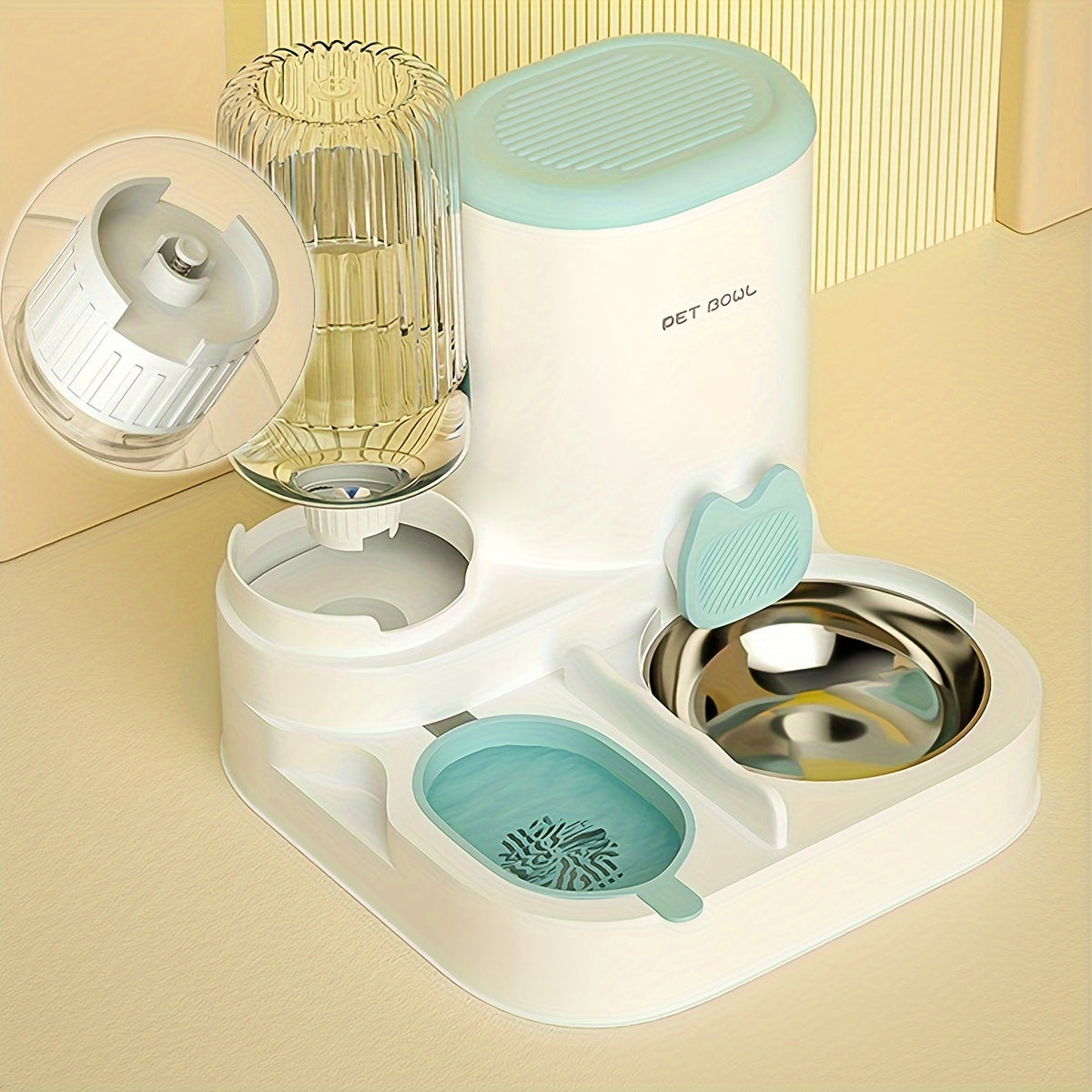 TM Cat Feeder & Water Dispenser 2-in-1