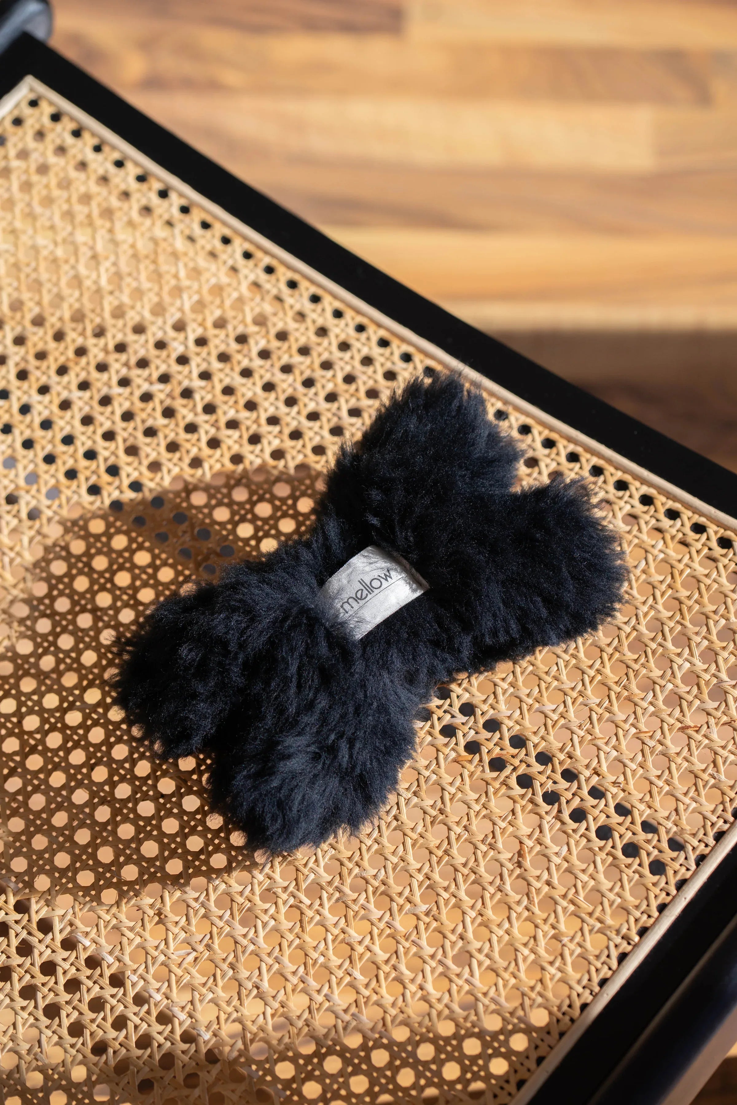 Natural Woolen Dog Toy - Bone - Charcoal-0