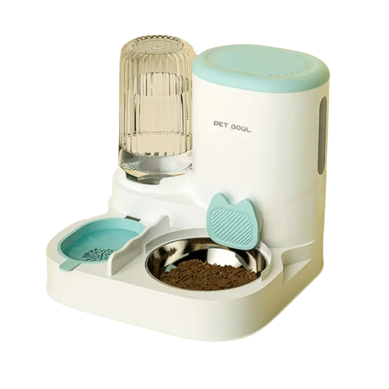 TM Cat Feeder & Water Dispenser 2-in-1